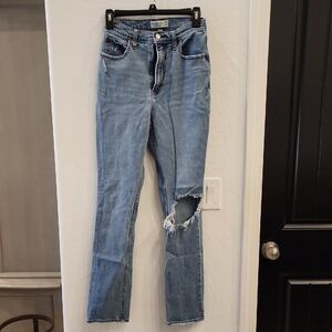 Abercrombie & Fitch Light Blue Straight Leg Jeans